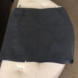 Charcoal gray A-line skirt